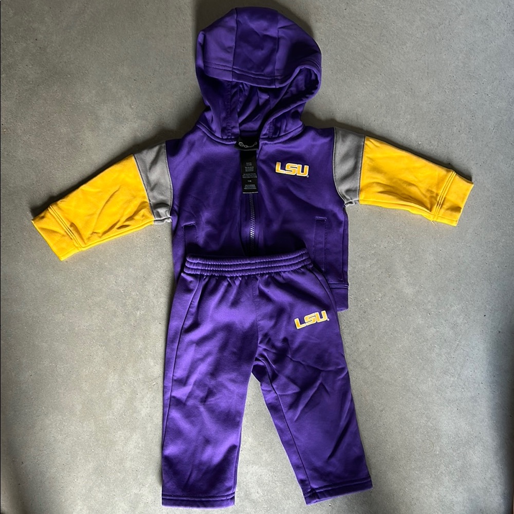 LSU Kids Matching Set - Purple and Yellow